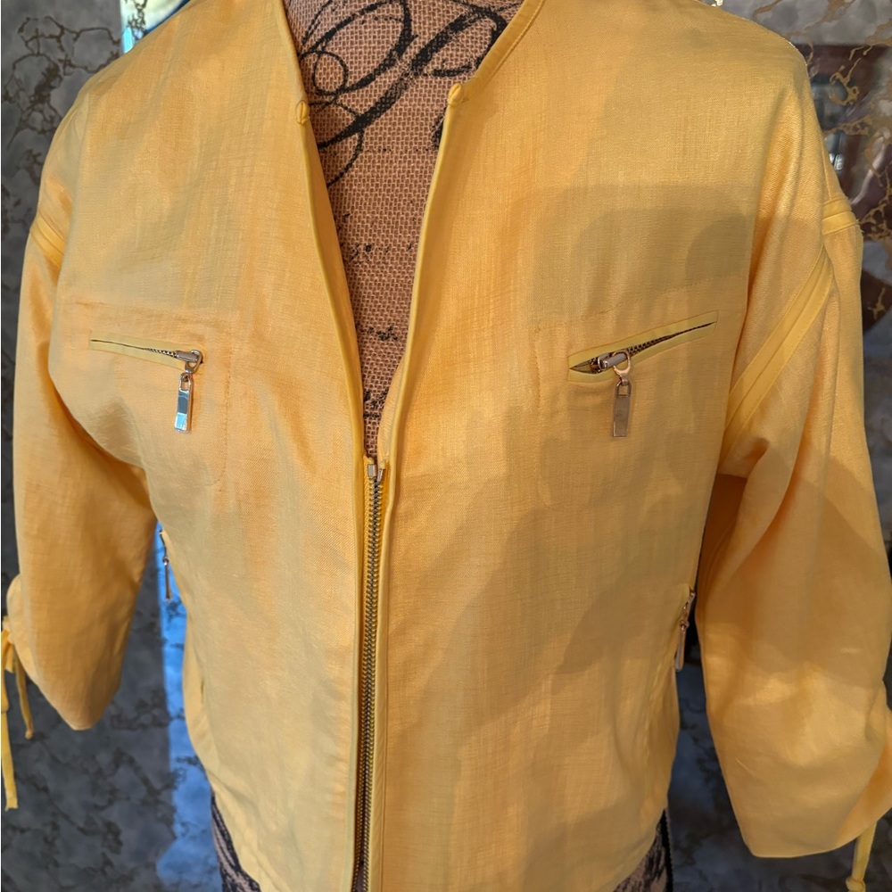 Cache Matching Jacket And Skort. Rouched Arms Lik… - image 2